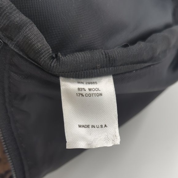 Pendleton Vintage Wool Crossbody Bag Tribal Print Zipper Leather Strap Women's - Picture 10 of 11